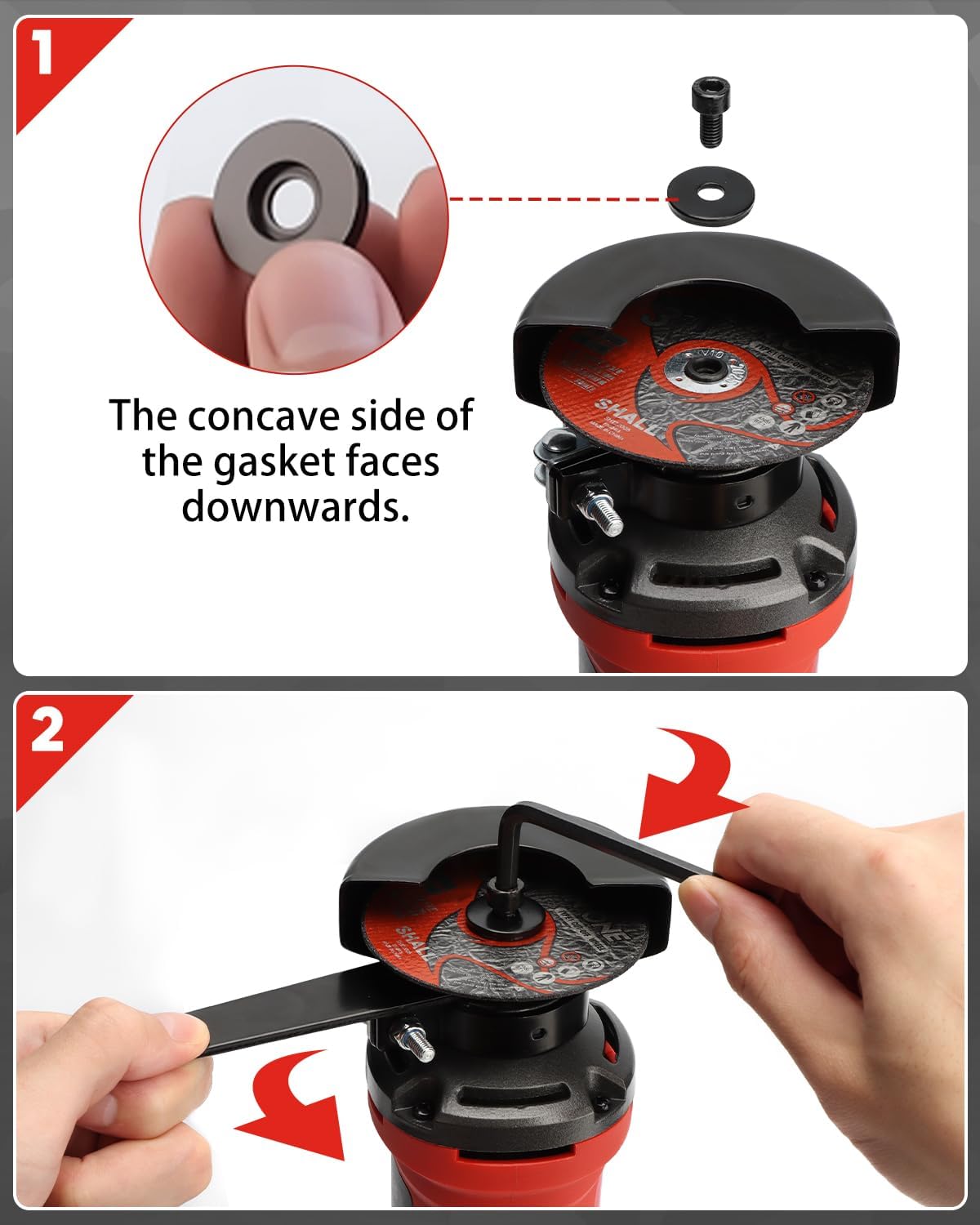 SHALL 3 Inch High-Speed Cut Off Tool, 3.5 Amp Metal Cutter Tool with 3Pcs Multifunctional Cut Off Wheels, 24000RPM Electricl Metal Cutting Tools for Steel, Inox - Image 7