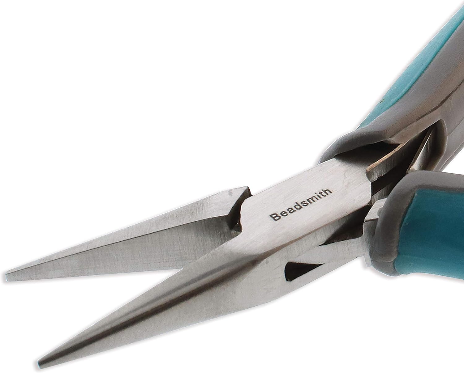 The Beadsmith Simply Modern Chain Nose Pliers, 4.5 inches (114mm) with polished steel head, PVC grip handles and double-leaf springs, tool for jewelry making - Image 4